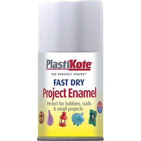 Fast Dry Enamel Aerosol Matt White 100ml (1/3)