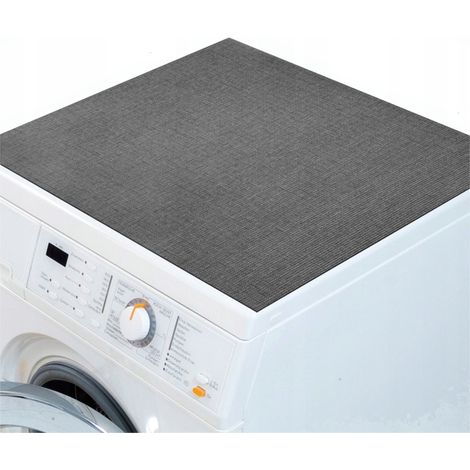 Tapis de protection antidérapant pour lave-linge/sèche-linge, couleur graphite, 60 x 60 cm