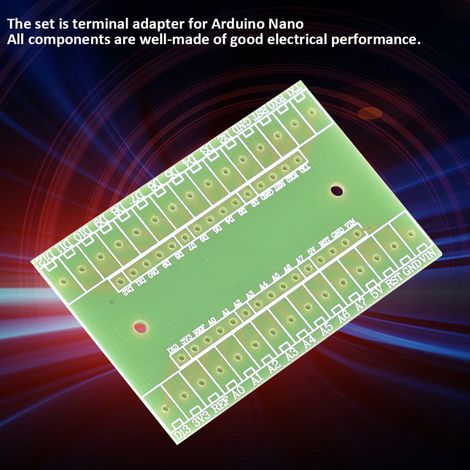 Ensemble de 3 cartes d'extension pour Arduino Nano 3.0 shield adaptateur bornier kit bricolage avec 6 connecteurs 15 pins et 6 borniers en composants électroniques vert noir 5,4x3,6cm (1/5)