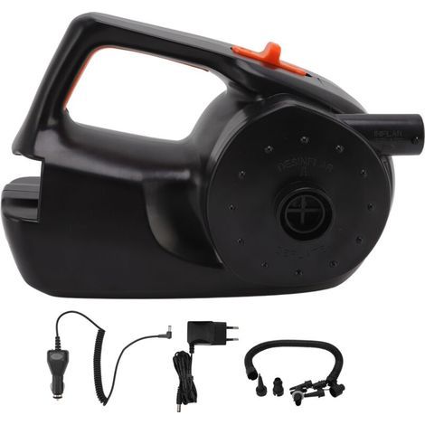 Electric Air Pump 80W Air Inflation Pump with 12V Car Charger EU Plug 100-240V for Inflatable Boats (1/5)