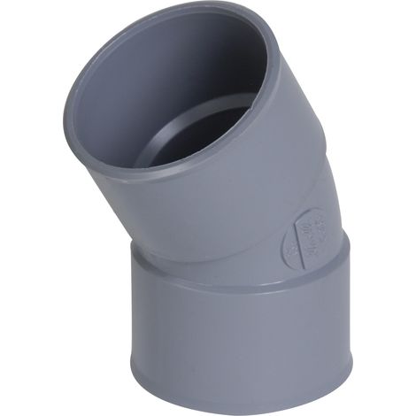Nicoll – Coude PVC 30° FF 40mm – Raccord à coller pour évacuation – Angle 30° – Longueur 46mm – Largeur 62mm – Compatible tubes 40mm (1/3)