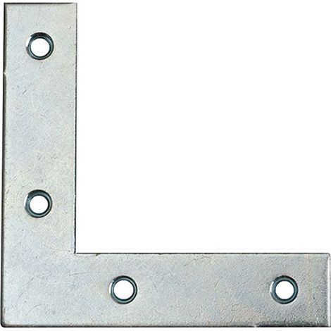 Equerre Plate renfort Bout Carré 60X60X12 Acier zingué
