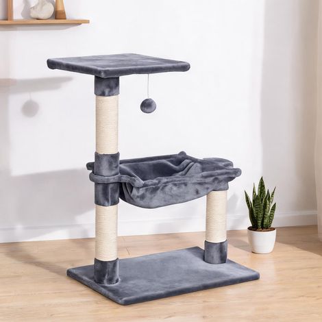 SunJet Arbre à chat, tour pour chat, 3 griffoirs grattoirs sisal - Réf. 2PS12WCZ2MF5 (1/5)