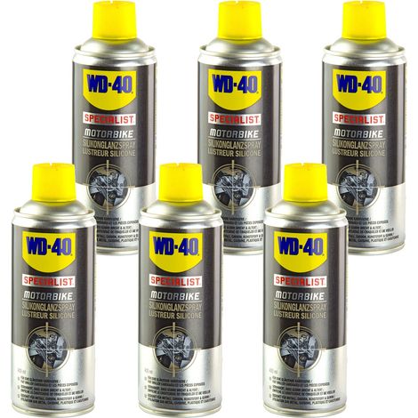 6 Stück WD-40 Motorrad Silikonglanzspray je 400ml Silikonspray Glanzspray (1/4)