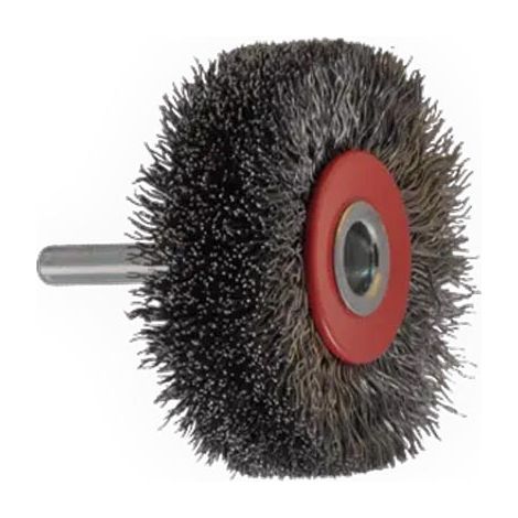 Brosse circ. sur tige de 6mm D70mm ep18mm acier Osborn