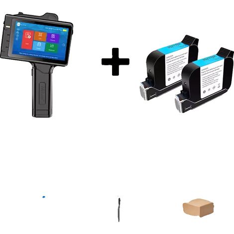 Stampante a getto d'inchiostro portatile, marcatrice portatile, funzionalità di stampa versatili, S10 con 2 inchiostri (1/2)