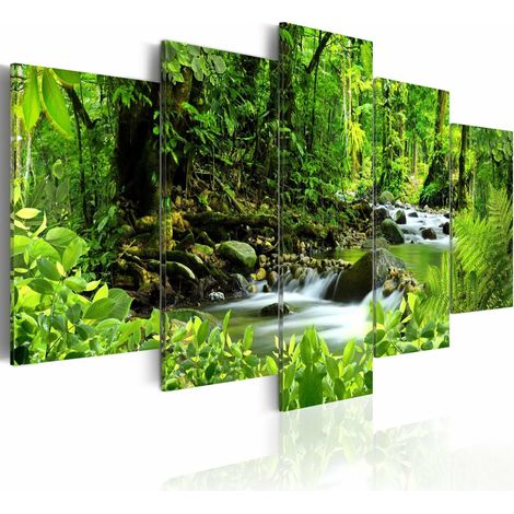 Tableau dans la jungle - 200 x 100 cm (1/4)