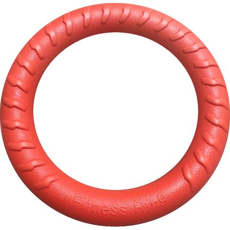 MINKUROW Kauspielzeug für Hunde, Unzerstörbares Hundespielzeug, Kauspielzeug für Welpen und kleine und mittelgroße Hunde, Wurfschwimmer, zarte widerstandsfähige Hundespiele, Rot18cm (1/5)