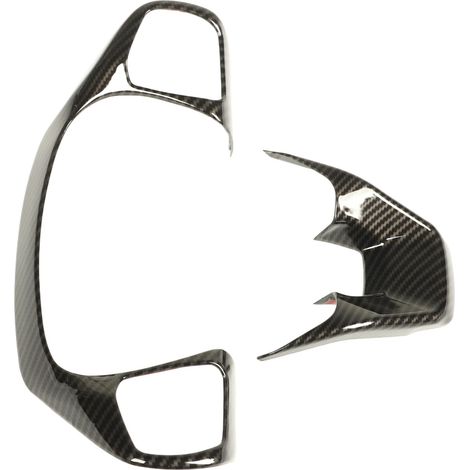 2 Carbonfaser-Dekor-Aufkleber für Lenkrad und Bedienfeld, passend für Ford Bronco Sport ab 2021 (2er-Set) (1/5)