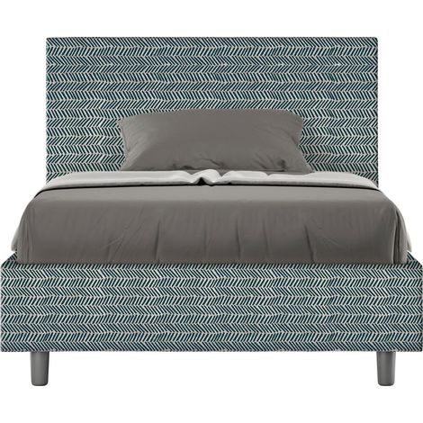 Letto 1 Piazza e Mezzo 120x190 cm Senza Rete Adele Aragona 8 Blu (1/5)