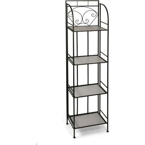Set aus 2 Metallregalen mit 4 Regalböden 40x25x164