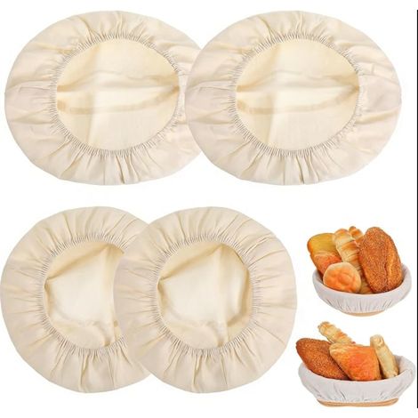 Banneton à Pain Rond de Doublure Respirant CM Tissu Boulanger en Lin Ovale ustensiles Pâtisserie Accessoire Patisserie Insert pour Corbeille Pains (1/5)