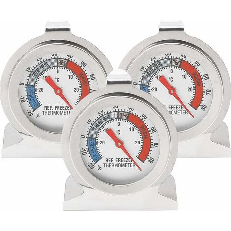 Kühlschrankthermometer, Digitalthermometer zum Testen von Kühlschränken, Gefrierschrankthermometer, kleines rundes und genaues Thermometer, Sicherheitsqualität (3) (1/5)