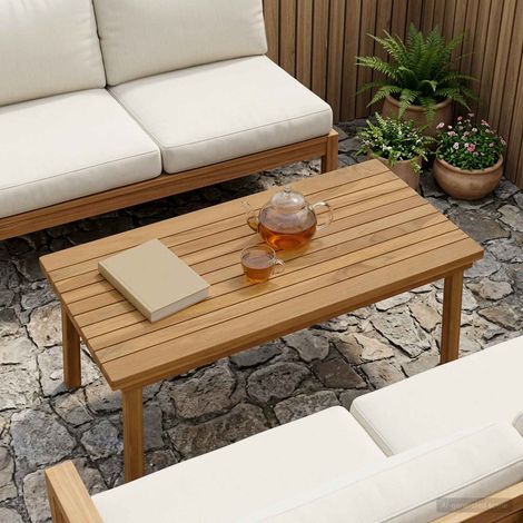 vidaXL Encimera 80 x 40 x 3,5 cm Rectangular Madera de teca maciza (1/5)