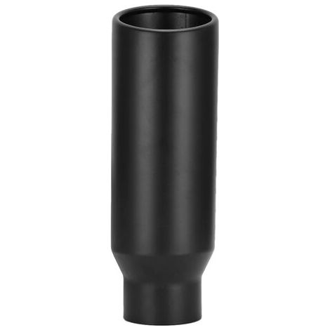 RHG Tuyau d'échappement de voiture en acier inoxydable, entrée 80mm/3,1 pouces, sortie 102mm/4 pouces, gorge arrière universelle, noir (1/5)