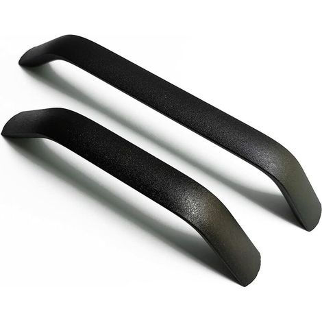 Lot de 2 Poignées et boutons de tiroir Cuisine Armoire Porte Poignées Placard Tiroir Chambre Meubles Tirer Entraxe 128mm, noir (1/5)