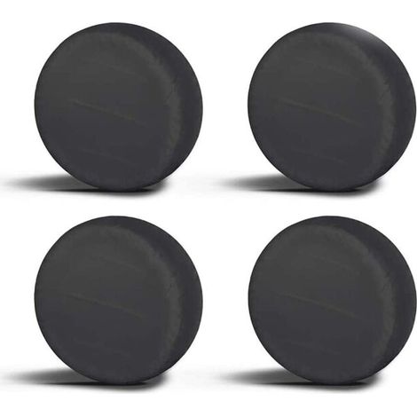 Reifenabdeckungen für Größe L, 76,2–81,3 cm, Durchmesser 80 cm, schwarz, 420D Oxford-Gewebe, für Anhänger, Wohnmobil, Auto, LKW, Camper, 4 Stück (1/4)