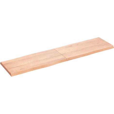 Dessus de table Dessus de bureau Plateau de table bois massif traité bordure assortie