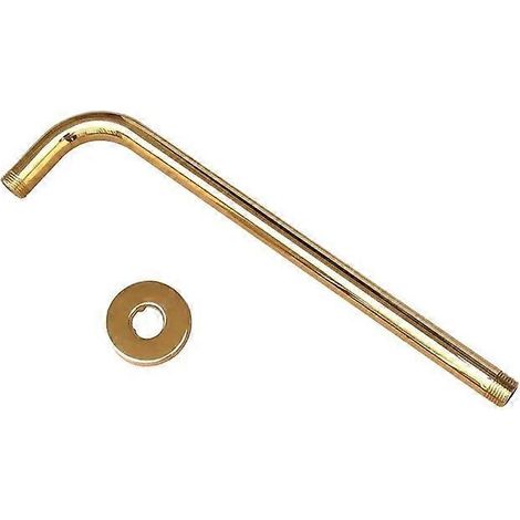 Rallonge de pommeau de douche en chrome doré noir antique, bras de douche mural, accessoire de salle de bain (standard 1/2) Nsh102 (1/5)