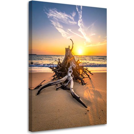 Leinwandbild Strand Meer Landschaft Sonnenuntergang 40x60 (1/5)