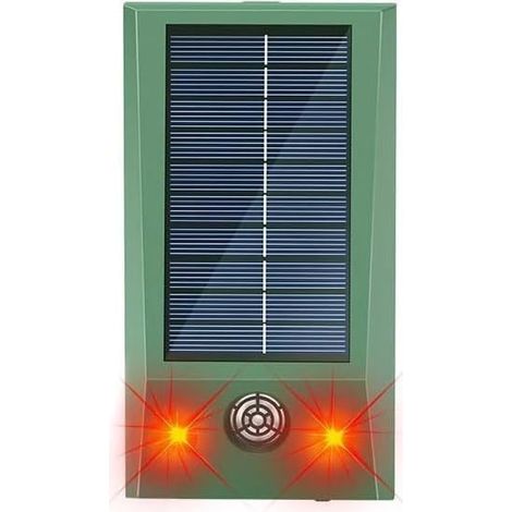 Cat Repellent for Gardens - Ultrasonic Solar Powered Cat Repellent - Waterproof - For Gardens - Repels Cats, Foxes, Squirrels, Pigeons, and Rodents - 2 Pieces (1/5)
