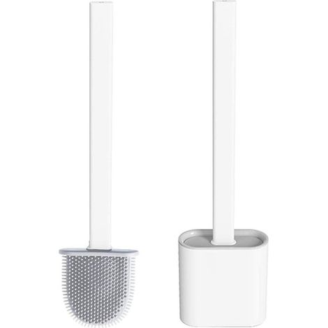 Brosse de toilette murale blanche (1/5)