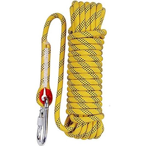 Corde Statique - Polyester 10 mm - Résistance à la Traction 907 kg - Pour Travaux Arboricoles, Remorquage, Chasse, Fitness - Longueur 30 m (1/3)