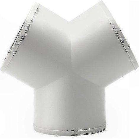 Sortie d'air ronde 15 cm, répartiteur en Y pour conduit de ventilation, raccord en T, diamètre 150 mm, acier galvanisé, pour système d'extraction et chauffage, pièce de tuyauterie (1/4)