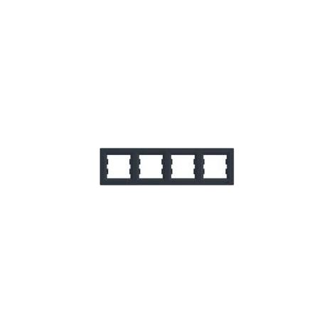 SCHNEIDER ELECTRIC EPH5800471 CADRE 4 ÉLÉMENTS, ANTHRACITE
