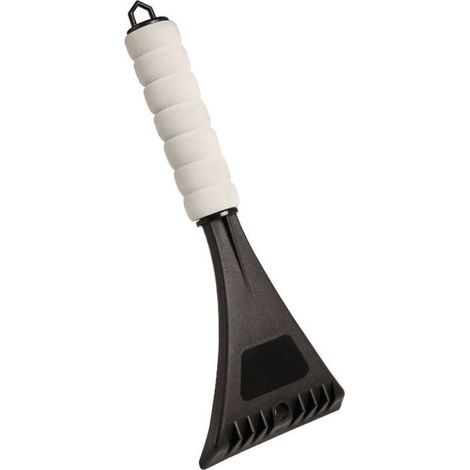 Pelle à neige pour voiture, grattoir, outil de déneigement et de dégivrage, poignée en mousse, universel pour pare-brise, vitres et rétroviseurs de voitures, camions et VUS (noir)