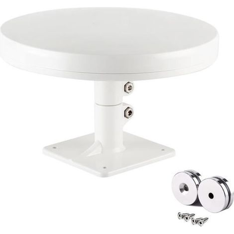 Antenne TV TNT HD 4K - HD4K - Omnia 65dB - Omnidirectionnelle - 4 Socles Magnétiques - Camping Car