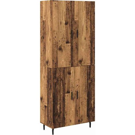 2 pcs Armoires Hauts de rangement - Armoires De Chambre Bois Ancien Bois d'ingénierie fr6770 - Maison La Vie (1/5)
