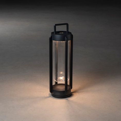 Konstsmide Otranto Otranto Outdoor Effect Lanterne Portable USB Noir Dimmable 44cm 2700K, 3000), IP54 (1/3)