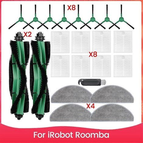 Pièces de rechange et accessoires pour robot aspirateur et laveur iRobot Roomba Combo Y0110 Y0140 : 2 brosses principales (1/5)