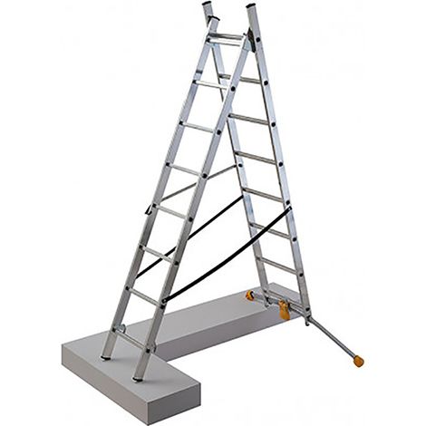 Scala componibile 2 tronchi 2x8 pioli - Lunghezza massima 3.50m - 1411-801