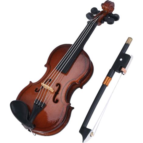 Gifts Miniature replica violin with case 8 x 3 cm (1/5)