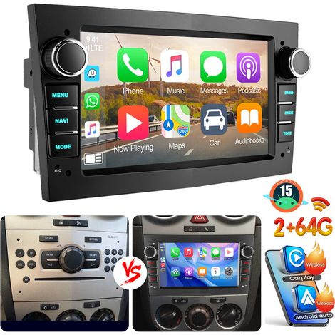 Autoradio Android 15 pour Opel Corsa C Combo Tigra Twintop avec navigation GPS, Bluetooth 4.1 et CarPlay - 2+64G (1/5)