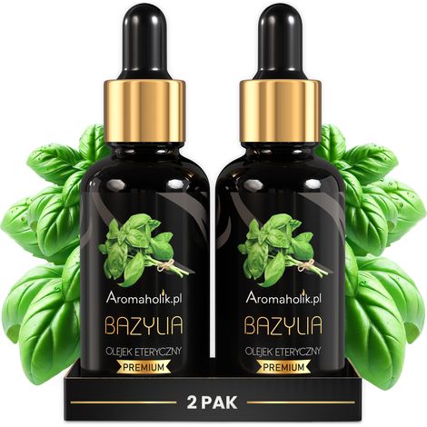 ACEITE DE ALBAHACA AROMAHÓLICO - ACEITES ESENCIALES 100% NATURALES 2X 30ML  ALBAHACA