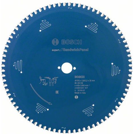 Bosch Kreissägeblatt Expert for Sandwich Panel für Handkreissägen 355 x 30 x 2,6 mm 80 - 2608644147