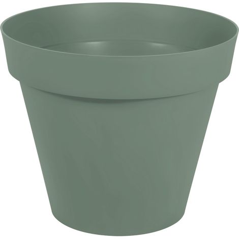 EDA – Pot de fleur rond Toscane Ø 100 cm – Hauteur 79 cm – Volume 356 L – Polypropylène anti-UV – Réserve d'eau intégrée