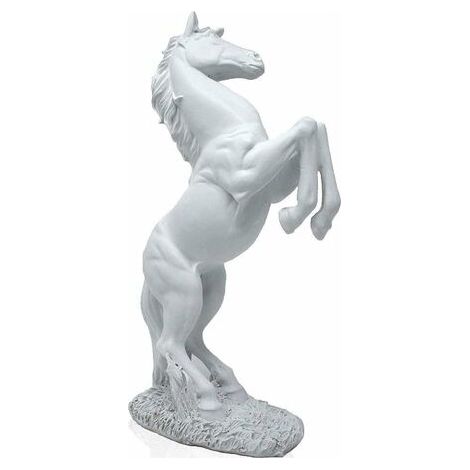 SABIR Statue Debout Cheval Résine Statue pour La Décoration Intérieure Décoration Cheval Art Statue Sculpture 17830.5 cm Blanc 1 Pièce (1/4)