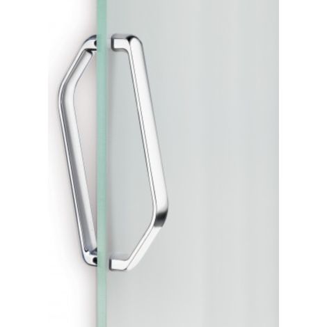 Tirador Grip 2111 - Cromo brillo. 217x25x48mm. Entrepuntos 200mm.