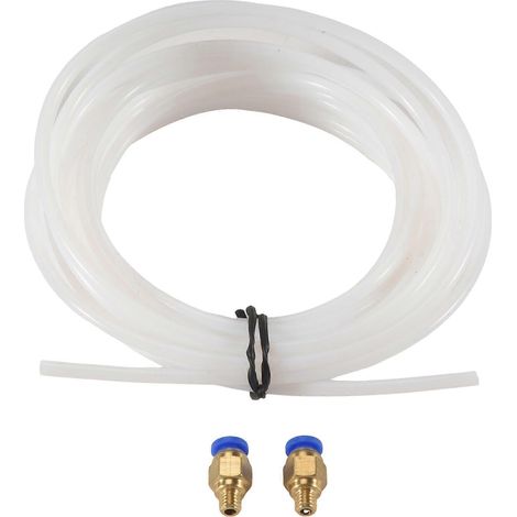 5 Meter PTFE-Bowden-Schlauch mit 2 PC4-M6-Anschlüssen für 1,75-mm-Filament Creality 3D-Drucker Bowden Hotend()