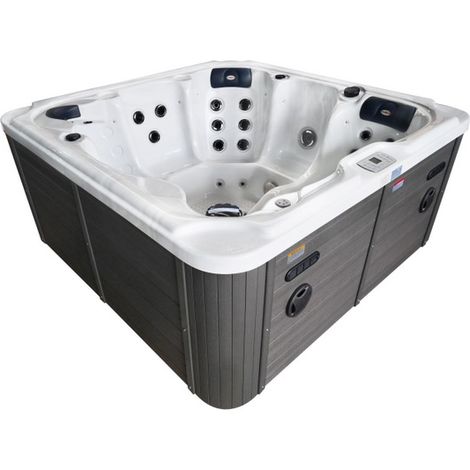 Bagno Italia Minipiscina spa relax 210x210 cm 52 getti 6 posti radio bluetooth ozonoterapia e led