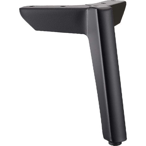 Pieds de canapé, pieds d'angle pour meubles, accessoires de meubles, triangulaires noirs 10 cm (1/5)