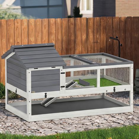 Enclos pour tortues en bois massif avec lampe 116 x 70.5 x 69.5 (1/5)