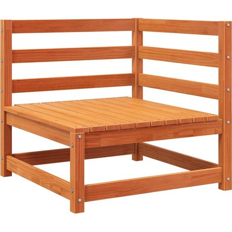 Maison Exclusive - Garten-Ecksofa Wachsbraun 70x70x67 cm Massivho