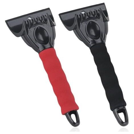 2 Pièces Grattoir De Pare-Brise De Voiture,Grattoir De Glace De Voiture,Accessoires d'hiver De Voiture,Grattoir De Neige Portable,Outils De Déneigement pour Les Voitures Et Les Camionnettes (1/4)