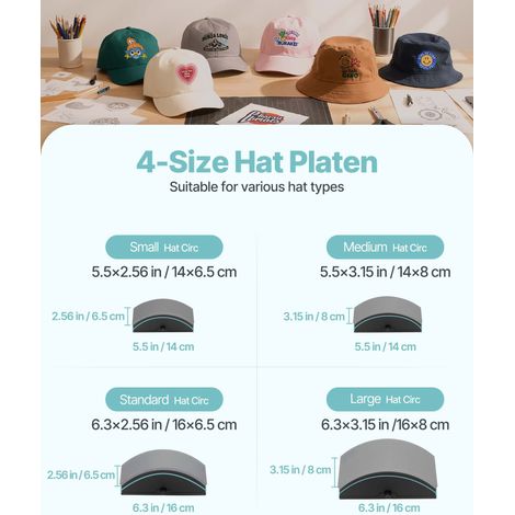 Presse à Chaud pour Casquettes et Chapeaux Presse de Transfert (1/5)