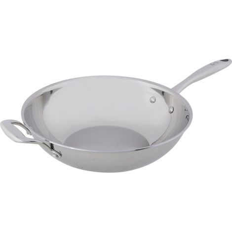 Wok - COSY & TRENDY - CLASSIC - Acier inoxydable - Ø30 cm - Tous feux dont induction (1/4)